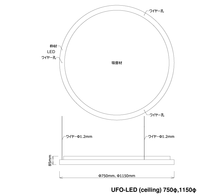 UFO-LED (ceiling)
